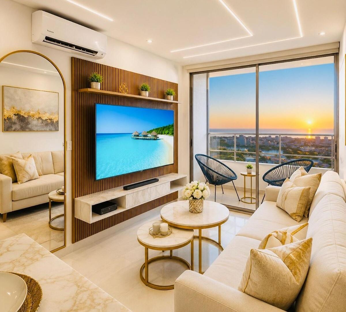 Ivory Tide, Sea View, Pool & Coastal Calm Apartamento
